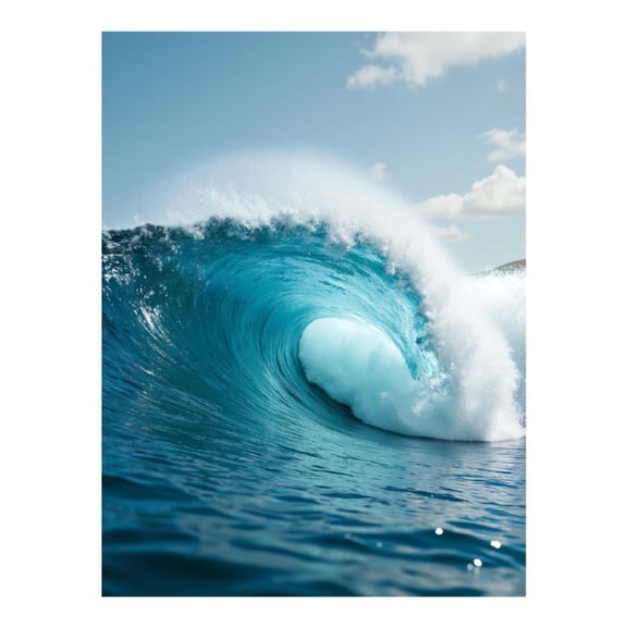 Diamond Art Kit for Adults, Ocean Wave Blue Curling Tide Diamond Painting for Adults Beginners, 5D DIY Diamond Art Painting Kits, Colorful Diamond Painting Craft for Home Decor 12x16