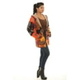 thumbnail image 3 of Shoreline's Zip Up Fur Lined Hippie Print Hoodie Jacket, 3 of 4