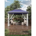 thumbnail image 4 of 11x11ft Pop Up Outdoor Gazebo Tent,Quick Setup Outdoor Screen Tent with Mosquito Netting,Heavy Duty Frame,Mesh Screen,4 Ropes,8 Stakes,4 Sandbags & Wheeled Storage Bag for Backyard Parties Camping, 4 of 9