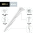 thumbnail image 5 of Deck Plus 48844 Exterior White, Wood Screws, Steel, Self-Drilling, (#10 x 2.5"), 1 lb, 5 of 8