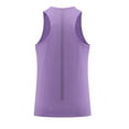 thumbnail image 4 of Lovzfmll Tank Tops Men, Men's Sport Tank Tops for Bodybuilding Gym Shirts Men Oversized Athletic Workout Round Neck Fashion Summer Solid Color Sleevless Casual Sport Permeability Tank Top Purple 2XL, 4 of 4