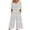 #148-White, variant on Roncen Women's Gradient Print Jumpsuit - Summer Casual Short Sleeve V-Neck Back Zipper with Side Pockets