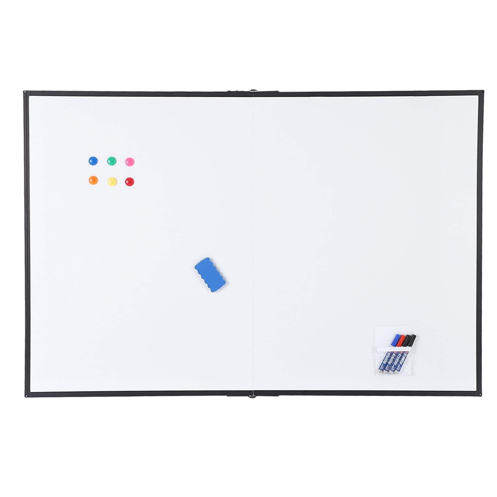 Gaderth 60x40 Inch Magnetic Whiteboard, Dry Erase Board for Wall with Aluminum Frame & Deep Pen Tray, Magnets Whiteboard Planner, Smooth Writing Surface