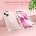 thumbnail image 3 of IBAOLE Clear Case for iPhone 13 Mini 5.4 Inch with Screen Protector[2 Pack] + Camera Lens Protector[2 Pack], Soft Protective Case for Women Girls Cute Shockproof Cover(Clear)Clear-, 3 of 7