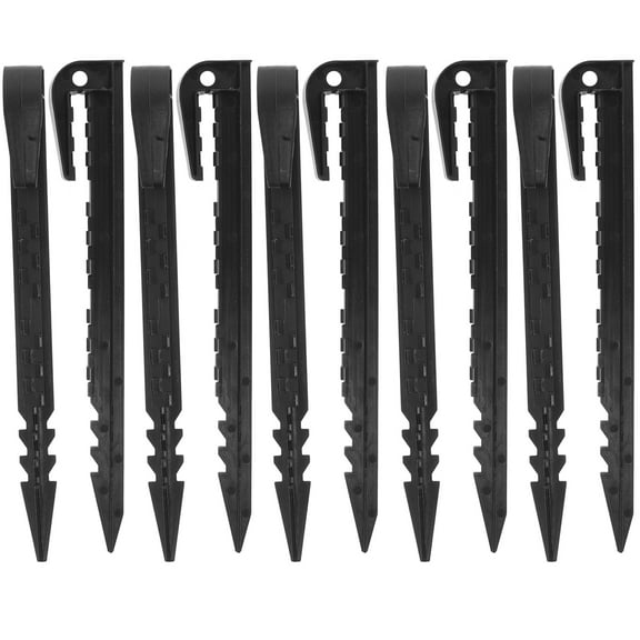 20-Pack Black Ground Nail Weights for Canopy Tent Legs - Heavy Duty Tent Anchors for Beach, Camping, Outdoor Activities