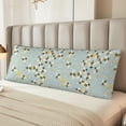 thumbnail image 2 of Fuzoiu Bees Print Body Pillowcase 20x54 in,Long Pillow Case, Microfiber Body Pillow Cover, Soft and Breathable Pillowcase, 2 of 7