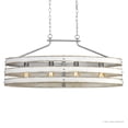 thumbnail image 7 of Luxury Modern Farmhouse Indoor Chandelier, 17''H x 38.5''W, with Rustic Style Elements, Scandinavian Design, Galvanized Steel Finish, UHP2477, 7 of 7
