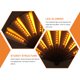 thumbnail image 4 of Abanico plegable iluminado con LED para fiestas, conciertos, festivales y animaciones., 4 of 6