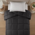 thumbnail image 6 of (2 pack) Mainstays Twin/Twin XL Comforter, Down Alternative, All-Season, Black, 6 of 8