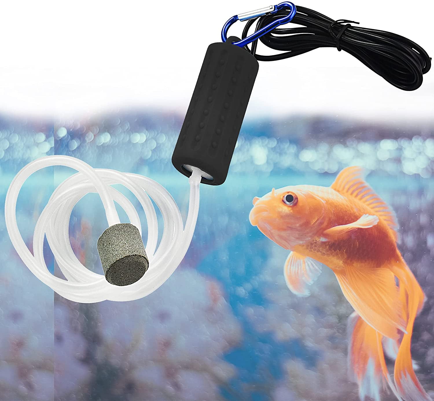 Walbest Quietest Aquarium Air Pump Air Stone and Hose Included Low