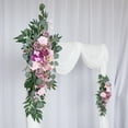 thumbnail image 4 of Guirnalda de seda 2 uds Colcomx planta Rosa purpura corona de flores, 4 of 8