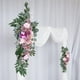 thumbnail image 5 of 2 piezas de botín floral de seda Sunnimix Rosa purpura corona de flores, 5 of 8