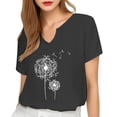 thumbnail image 1 of UANWENN Mode Décontractée pour Femmes T-Shirt à Manches Courtes Imprimé Col Rond Haut Vêtement T-Shirt Athlétique pour Femmes T-Shirts à Manches Courtes pour Femmes T-Shirts à Manches Longues pour Femmes, 1 of 3