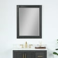thumbnail image 3 of Ivy 28" Rectangular Bathroom Wood Framed Wall Mirror in Brown Oak, 3 of 11