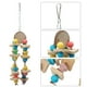 thumbnail image 1 of Cuerda para masticar loros Cuerda de piel de vaca para colgar en pájaros coloridos juguetes para mascotas accesorios para jaulas 134 x 28 x 28 pulgadas, 1 of 8