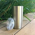 thumbnail image 6 of Stainless Steel Tumbler with Lid and Straw - Stainless Steel by Chillout Life for Unisex - 20 oz Tumbler, 6 of 10