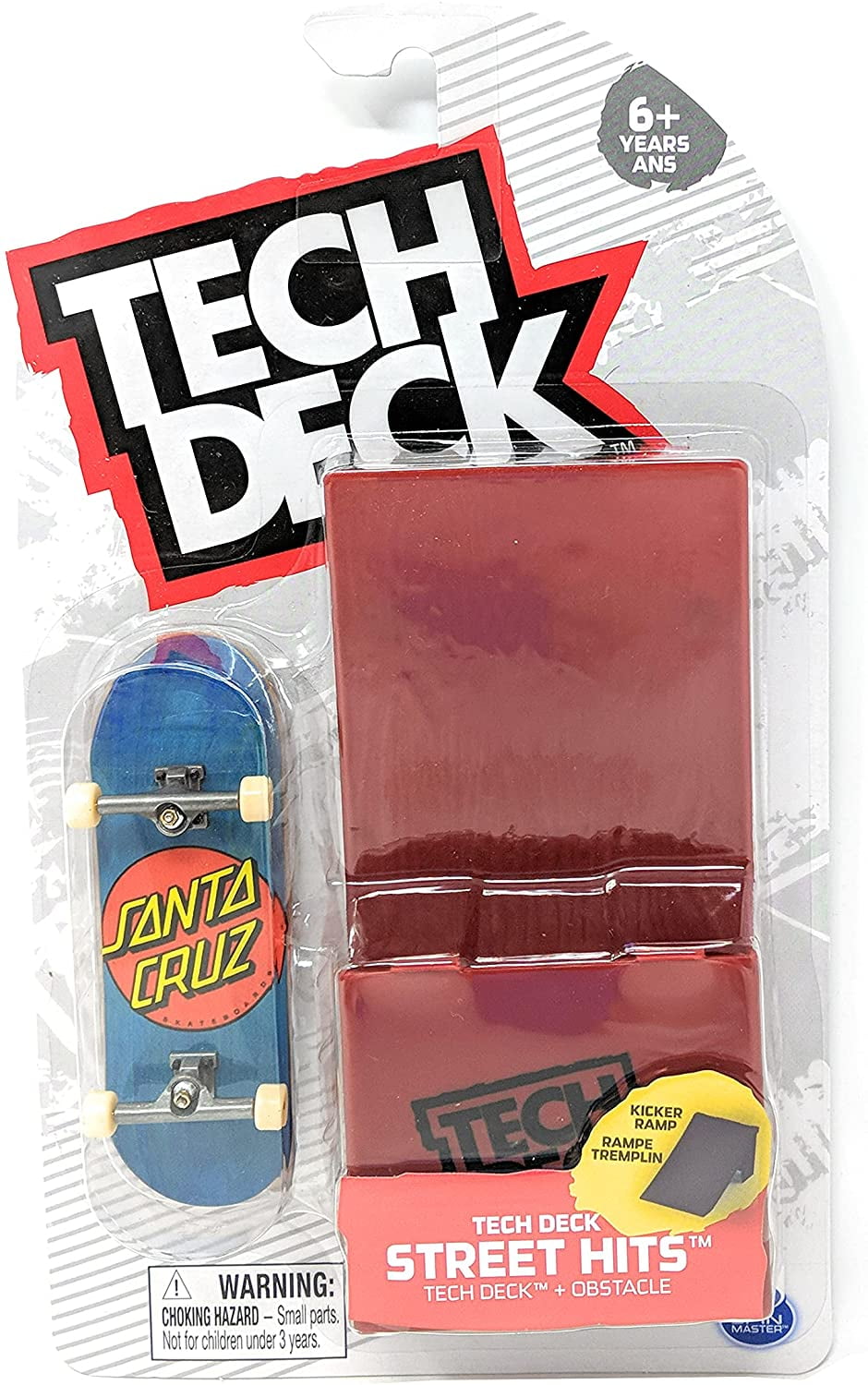 Tech Deck Street Hits Santa Cruz Skateboard with Kicker Ramp