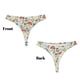 thumbnail image 3 of Balery Garden Of Little Bunnies Tangas de Algodón para Mujer con Estampado – Ropa Interior Sexy, Transpirable, G-string-Small, 3 of 6