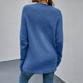 thumbnail image 5 of Aloohaidyvio Sweaters for Women,Fashion Women Solid Color Long Sleeve Pullove V-Neck Shirt Sweater Tops, 5 of 6