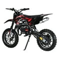 thumbnail image 4 of AQSQ Mini Kid Dirt Bike, 49CC 2-Stroke Gas Powered Motorcycle with Off-Rode Tire, Front Rear Disc Brakes, Shock Absorption Pocket Motorbike, Up to 25 Mph, Max Load 330 LBS, 4 of 7