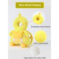 thumbnail image 4 of Almohadilla protectora de seguridad para la cabeza para andador de bebés y niños pequeños, cojín para mochila con protección para la cabeza parlante para bebés (pato amarillo) LingWen 9024715118271, 4 of 5