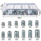 thumbnail image 4 of 130 Pieces Threaded Insert, M6/M8/M10 Threaded Insert Wood Screw Nuts, Galvanized Steel Screw Sleeves, Threaded Insert Nuts for Wooden Furniture, 4 of 5