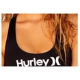 thumbnail image 4 of Hurley Womens Juniors Logo Scoop Neck Swim Top Separates, 4 of 13