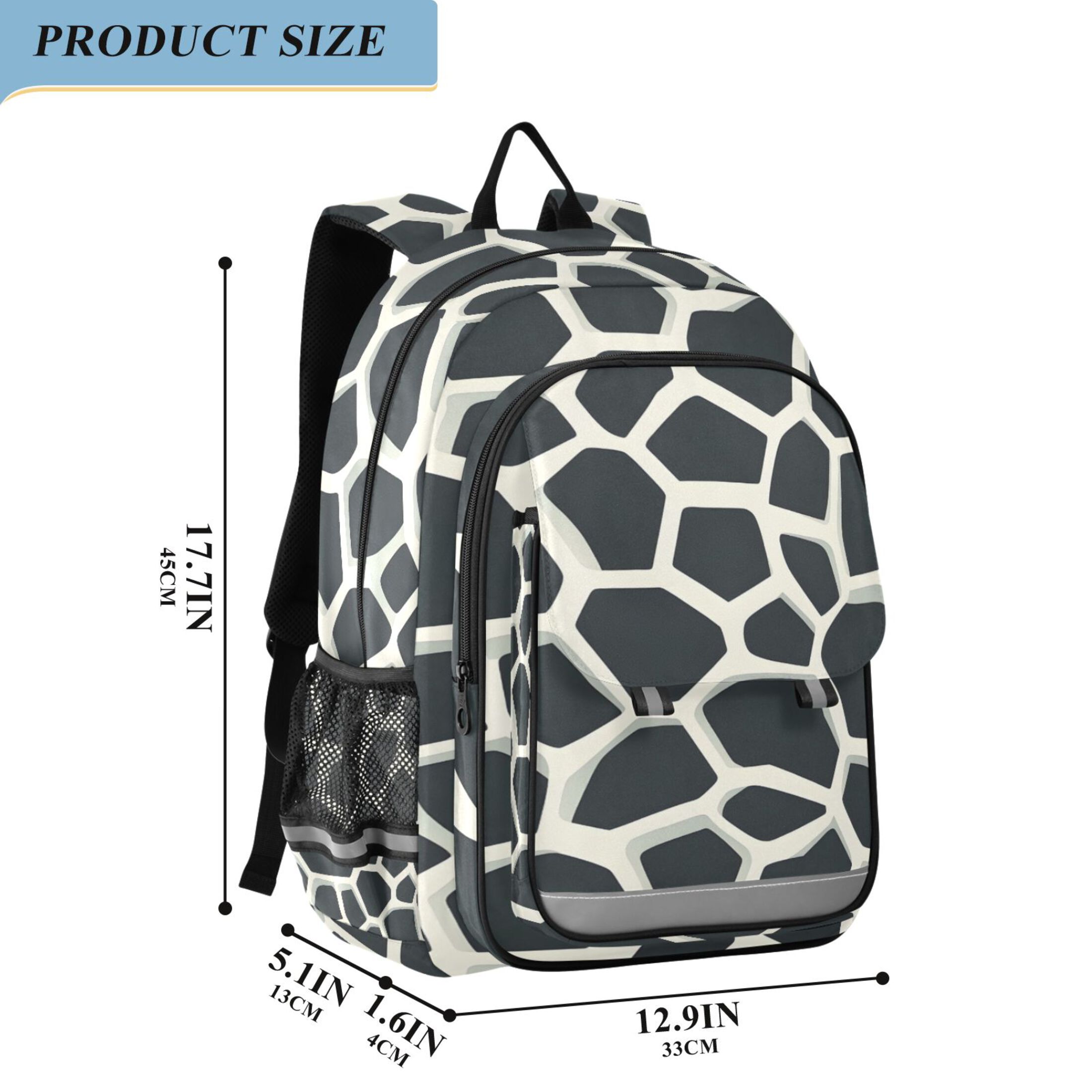 ALAZA Cow Print Laptop Backpack Purse Travel Bag Casual School Bookbag Rucksack for Women Men