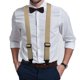thumbnail image 5 of 3.8cm four clip heavy-duty work shoulder strap X-shaped invisible back strap adjustable back strap beige, 5 of 5