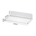 thumbnail image 3 of Ikohbadg Clear Acrylic Floating Shelf, Foldable Wall Mounted Shelf for Cosmetics, Bathroom Towels, and Small Organizers, Easy Installation, Space-Saving Design, 3 of 3
