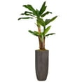thumbnail image 1 of Vintage Home Artificial Faux Real Touch 6.67 Feet Tall Banana Tree With Burlap Kit And Fiberstone Planter, 1 of 3