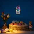 thumbnail image 6 of Hovilon Easter Bunny Night Light Plug in - US Standard Socket LED Lamp with Auto Dusk to Dawn Sensor, Cute Rabbit and Egg Resin Decor for Kids Room, Nursery, Hallway, Spring Holiday Party Favor Gift, 6 of 6