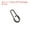 Black, variant on Uxcell 0.7" Stainless Steel Fishing Quick Snaps Clips Oval Split Rings Fishing Tackle Silver 50 Pack