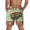 thumbnail image 3 of Xecao Retro Cover For Coffee for Men's Swimming Trunks Swim Trunks Quick Dry Swim Shorts with Mesh Lining Funny Swimwear Bathing Suits, 3 of 9