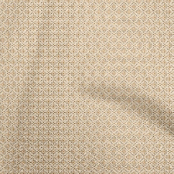 oneOone Polyester Spandex Medium Orange Fabric Tribal Sewing Material Print Fabric By The Yard 56 Inch Wide