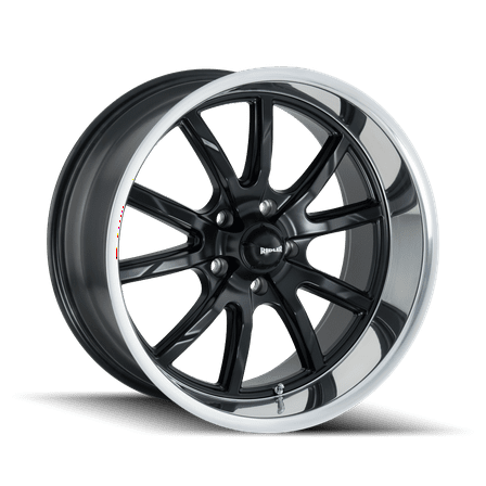 Ridler 650 17X8 5X120.65 0Et 83.82Cb Matte Black/Polished Lip