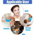 thumbnail image 4 of WWS-Reusable Round Ice Packs with Cloth Backing and Wrist Strap for Injuries, Round Hot Cold Packs for Face, Kids Boo Boo, Headache, Tired Eyes, Wisdom Teeth - Blue (3 Pack 4.7"X4.7"), 4 of 4