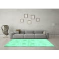 thumbnail image 3 of Ahgly Company Indoor Rectangle Abstract Turquoise Blue Modern Area Rugs, 7' x 9', 3 of 4