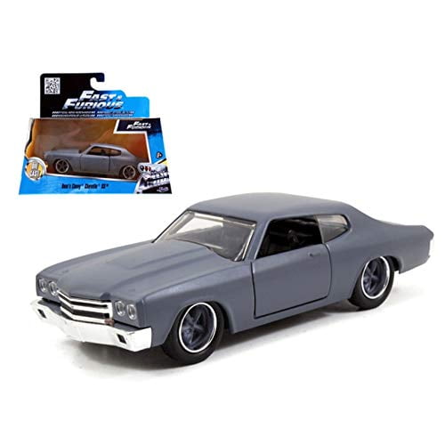 Jada"" 97379 Dom\ Jada Chevrolet Chevelle SS Primer Gris « Fast & Furious » Film Voiture Miniature Moulée sous Pression 1/32