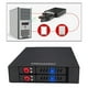 thumbnail image 2 of Caja de rack móvil HDD bahías dobles para bahía de unidad de disquete de 3,5 pulgadas, con indicador LED, bloqueo de seguridad, shamjiam estante móvil, 2 of 9