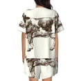 thumbnail image 3 of Lsque Cow 1 Women's Short-Sleeved Pajama Set - 2 Piece Soft and Lightweight Sleepwear Set-4X-Large, 3 of 9