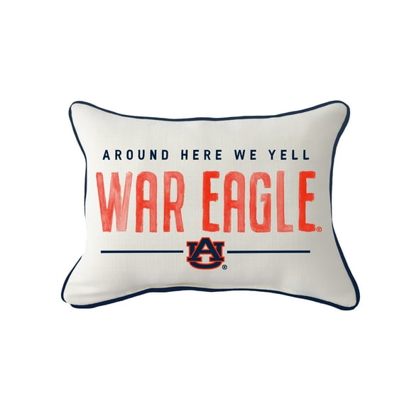 Little Birdie  Auburn Tigers Rectangular Piped Pillow