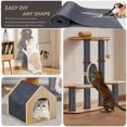 thumbnail image 2 of Alfombra de rascar para gatos de 78.7 x 15.8 pulgadas, alfombra autoadhesiva para gatos, protector de muebles para sofá, pared y puertas, protectores de arañazos duraderos para gatos, sofá y gatos de, 2 of 7