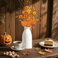 thumbnail image 4 of HengDidi Autumn Maple Leaf Pumpkin Bouquet Plastic Fall Centerpiece Thanksgiving Table Decor Lightweight Floral Arrangement for Holiday Indoor Home Decor, 4 of 6