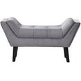 thumbnail image 4 of Andeworld Upholstered Bed Bench Entryway Ottoman Gray (Small Bed Bench), 4 of 7