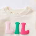 thumbnail image 5 of TOWED22 Baby Infant Toddler Girl 2 Piece Clothes Set Long Sleeve Round Neck Top and Joggers Outfits Clothing for Preschool(White,6-9 M), 5 of 6