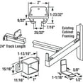 thumbnail image 2 of 24 in., Wood, Drawer Track Repair Kit, 2 of 2