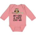 thumbnail image 3 of Inktastic My Gigi and Papa Love Me Granddaughter Girls Long Sleeve Baby Bodysuit, 3 of 5