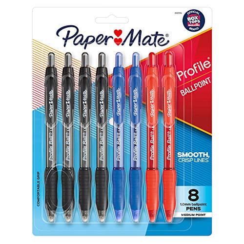 Paper Mate Ballpoint Pen, Profile Retractable Pen, Medium Point (1.0mm
