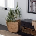 thumbnail image 3 of Cesta de almacenamiento Deco 79 Seagrass hecha a mano con asas de metal, 3 of 9